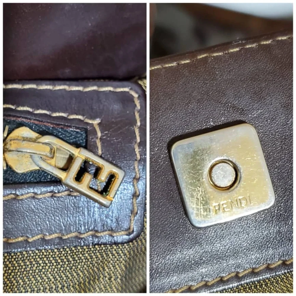 Authentic Fendi zucca Book Tote/Tote - Picture 6 of 12